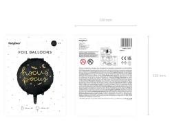 Balon na hel HOCUS POCUS czarny 45cm