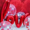 Balon na powietrze napis LOVE balon walentynkowy czerwony