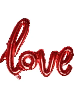 Balon na powietrze napis LOVE balon walentynkowy czerwony