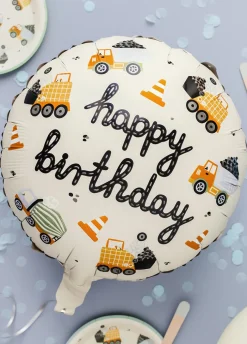 Balon na urodziny dla chłopca NA BUDOWIE 45cm