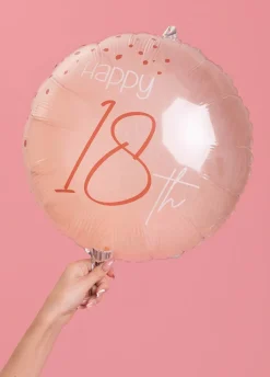 Balon na 18 URODZINY ELEGANT BLUSH 45cm