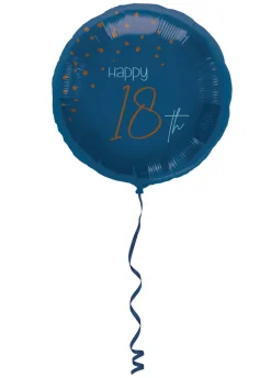 Balon na 18 URODZINY ELEGANT BLUE 45 cm