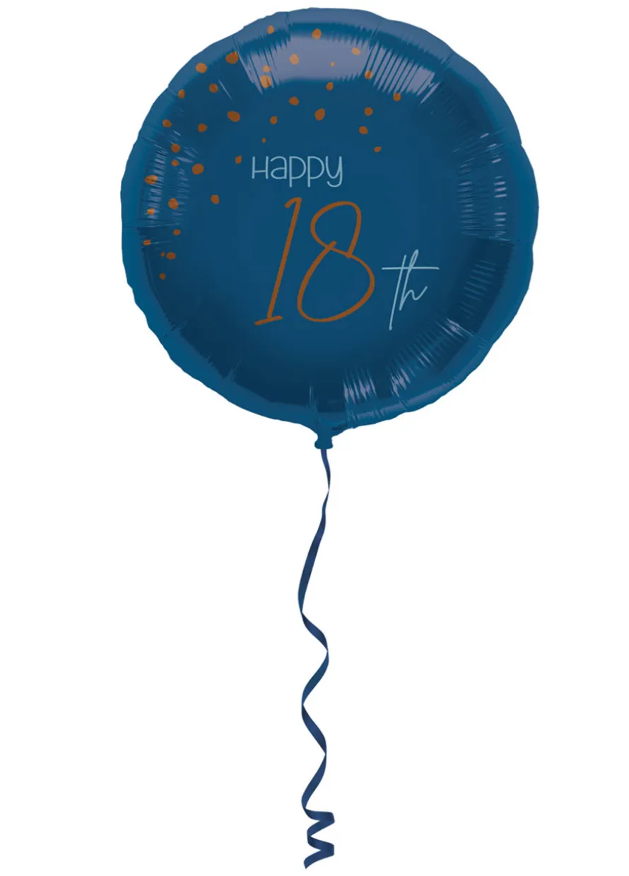 Balon na 18 URODZINY ELEGANT BLUE 45 cm