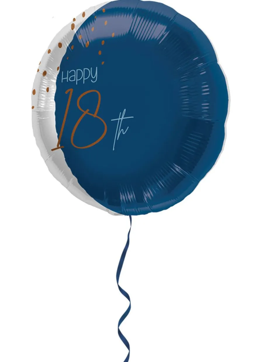 Balon na 18 URODZINY ELEGANT BLUE 45 cm