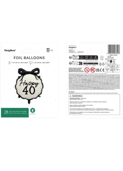 Balon na 40 urodziny HAPPY 40