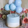 Balonowy topper na tort NIEBIESKI 29 cm