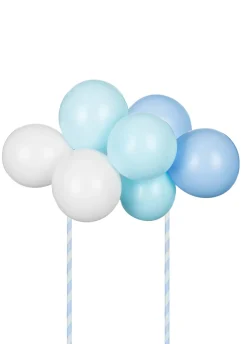 Balonowy topper na tort NIEBIESKI 29 cm