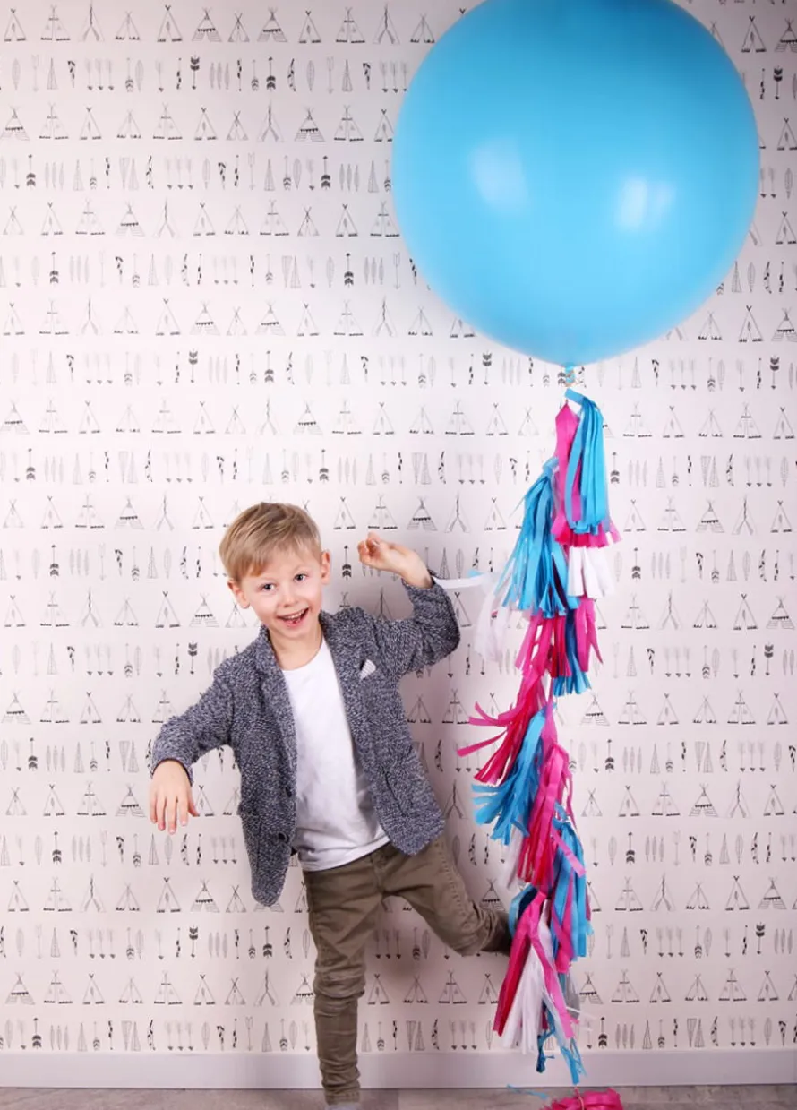Balon pastelowy OLBRZYM błękitny 1m