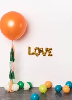 Balon pastelowy OLBRZYM ciemny pomarańczowy 1m