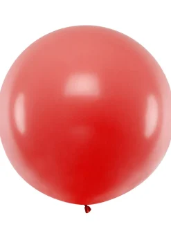 Balon pastelowy OLBRZYM czerwony 1m