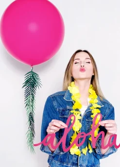 Balon pastelowy OLBRZYM fuksja 1m