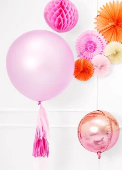 Balon pastelowy OLBRZYM różowy 1m
