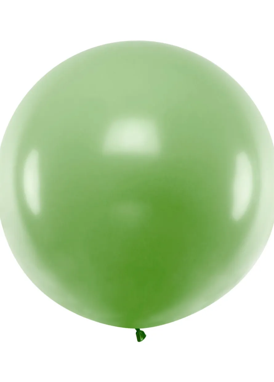 Balon pastelowy OLBRZYM zielony 1m