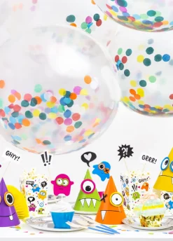 Balon przeźroczysty z konfetti GIGANT 1m
