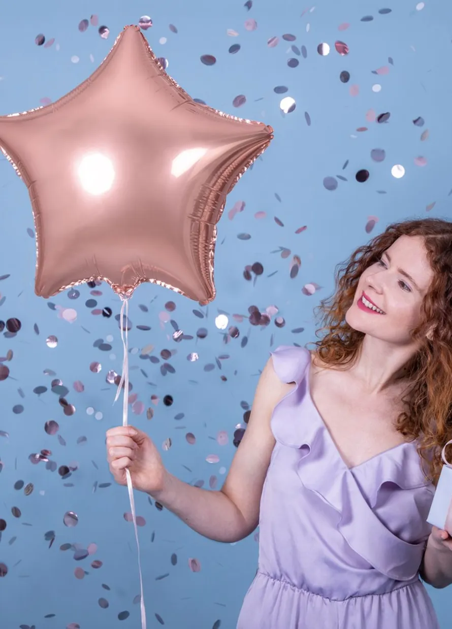 Balon rose gold GWIAZDA