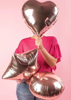 Balon SERCE rose gold 40cm
