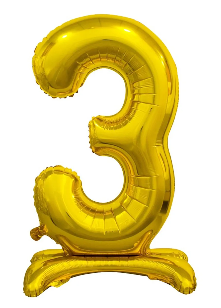 Balon STOJĄCY cyfra 3