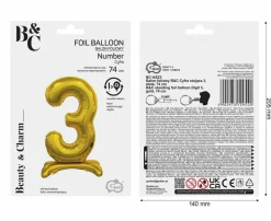 Balon STOJĄCY cyfra 3