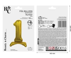 Balon STOJĄCY cyfra 1