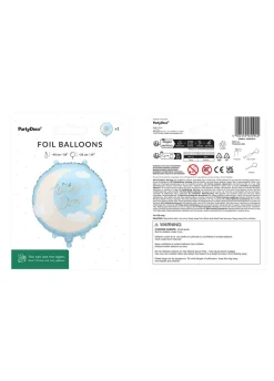 Balon WITAJ W DOMU niebieski