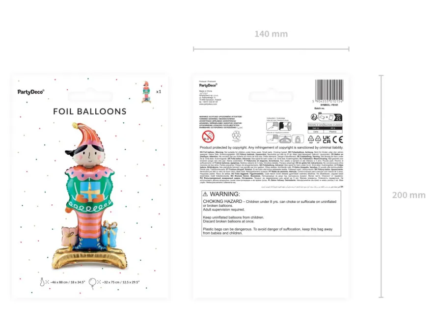 Balon świąteczny ELF stojący 88cm