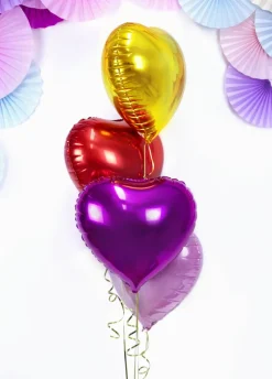 Balon w kształcie serca - czerwony 45cm