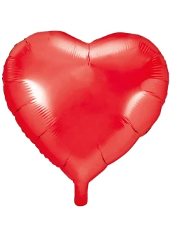 Balon w kształcie serca - czerwony 45cm