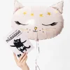 Balon w pudełku + kartka z kotkiem PREZENT DLA DZIEWCZYNKI