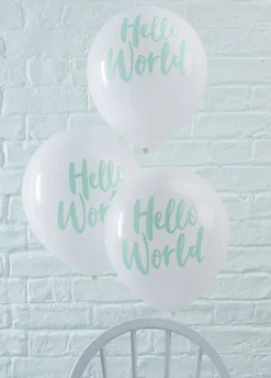 Balony baby shower HELLO WORLD 30cm