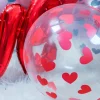 Balony białe w serduszka (50szt.)