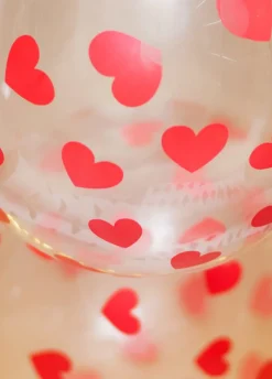Balony białe w serduszka (50szt.)