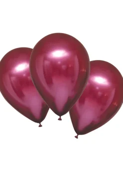 Balony chromowane BURGUNDOWE (6szt.)
