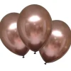 Balony chromowane RÓŻOWE ZŁOTO (6szt.)