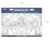 Balony CHRZEST napis srebrny