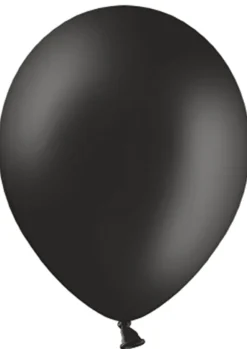 Balony CZARNE gumowe 30cm (10szt.)