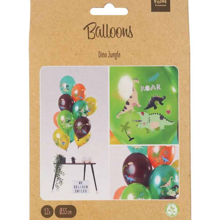 Balony DINOZAURY (12 szt.)