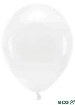Balony ekologiczne białe 30cm (10szt.)