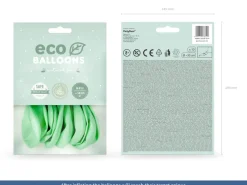 Balony ekologiczne miętowe 30cm (10szt.)