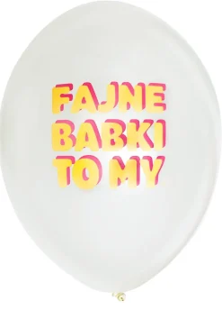 Balony FAJNE BABKI (5szt.)