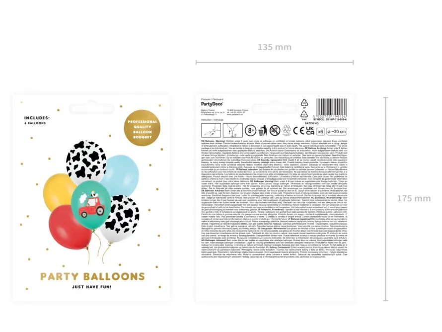 Balony FARMA (6szt.)