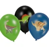Balony gumowe urodzinowe SZCZĘŚLIWY DINOZAUR (6szt.)