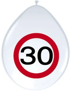 Balony gumowe ZNAK 30 (8szt.)