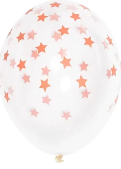 Balony GWIAZDKI pomarańczowe(5szt.)