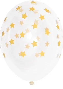 Balony GWIAZDKI żółte (5szt.)