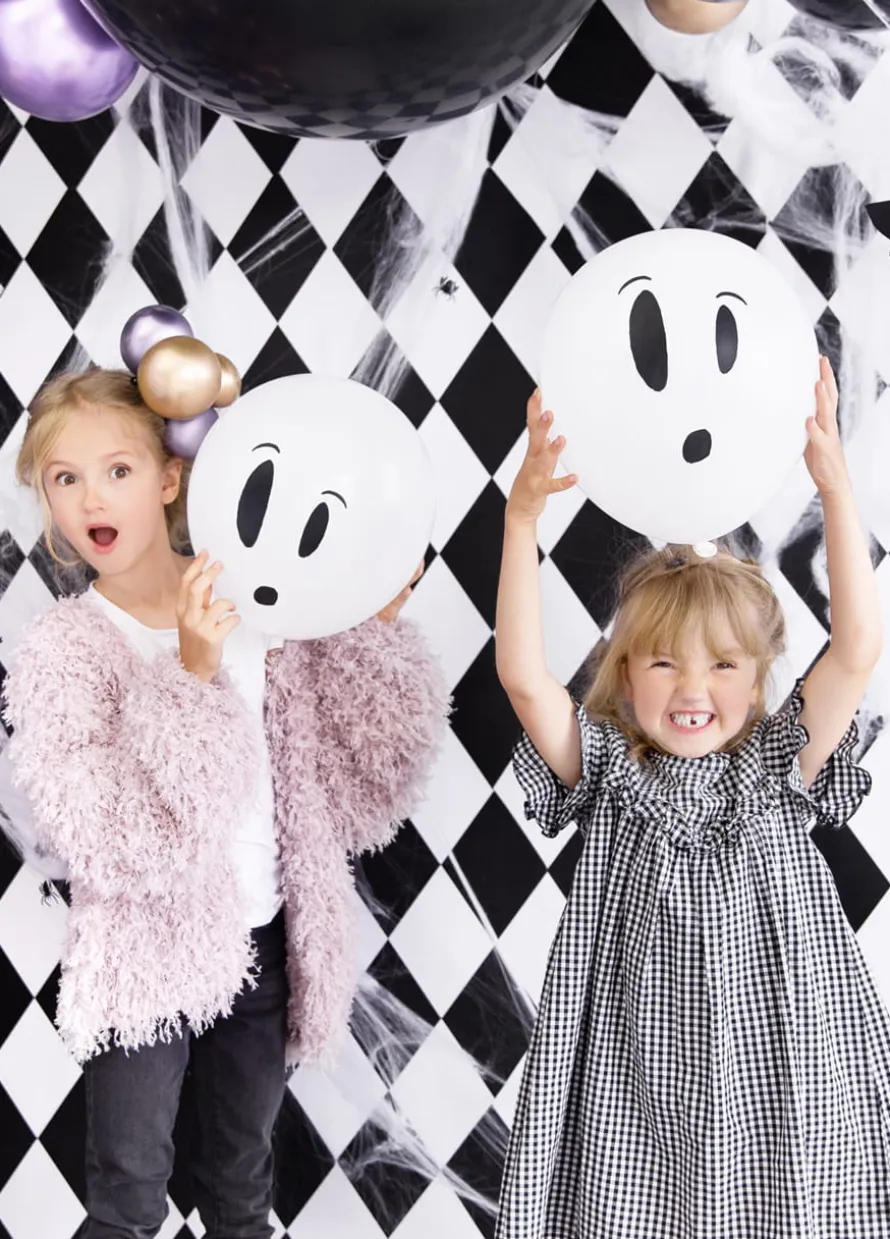 Balony halloweenowe BOO! balony świecące w świetle UV (3szt.)