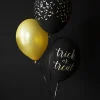 Balony halloweenowe NIETOPERZE czarne 30cm (6szt.)