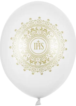 Balony komunijne IHS 30cm (50szt.)