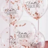 Balony konfetti BRIDE TEAM (5szt.)
