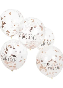 Balony konfetti BRIDE TEAM (5szt.)