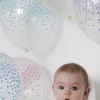 Balony KONFETTI kolorowe pastel (6szt.)